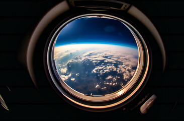 a view through an airplane window