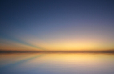 a beautiful sunset in the waters of the caribbean sea