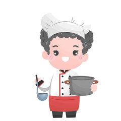 Smiling Chef cartoon character