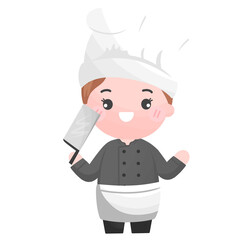 Smiling Chef cartoon character
