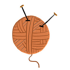 knitting wool ball