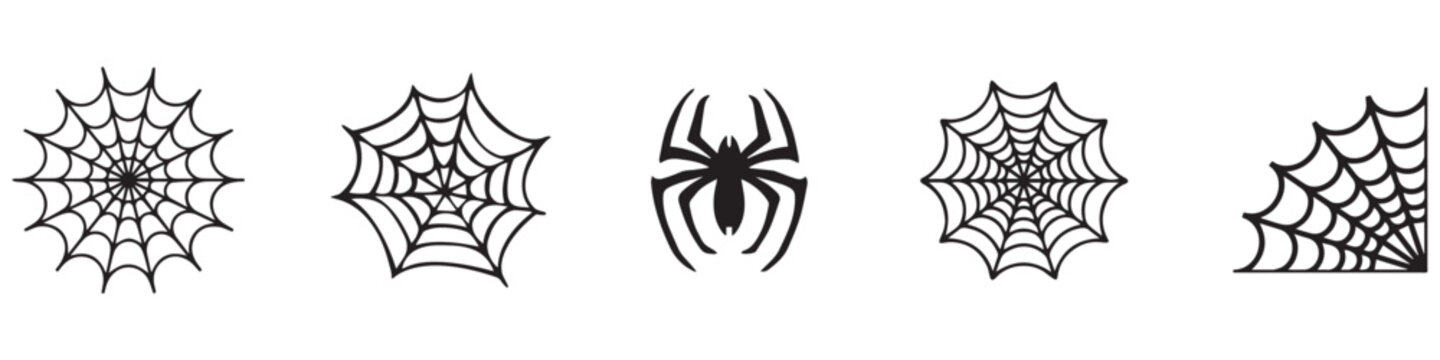 Spider Web Icon Vector Logo Template Illustration Design. Vector Illustration. Vector Graphic. EPS 10