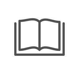 Book related icon outline and linear vector.