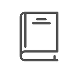 Book related icon outline and linear vector.