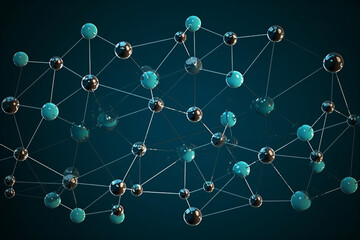 network of molecules connected to each other Generative AI