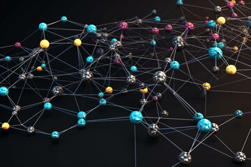 network of molecules connected to each other Generative AI
