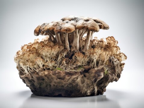 Сybercore of mycelium Created with Generative AI technology
