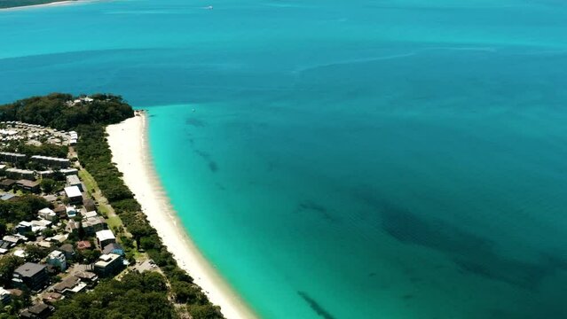 Beautiful view of  landscape beach nature coastline tropical in Anguilla British Territories