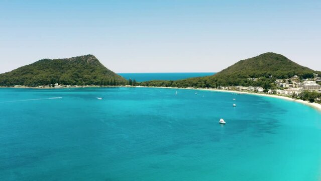 Beautiful view of  landscape beach nature coastline tropical in Anguilla British Territories