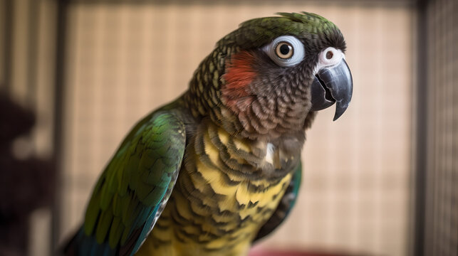 Colorful parot Generative AI