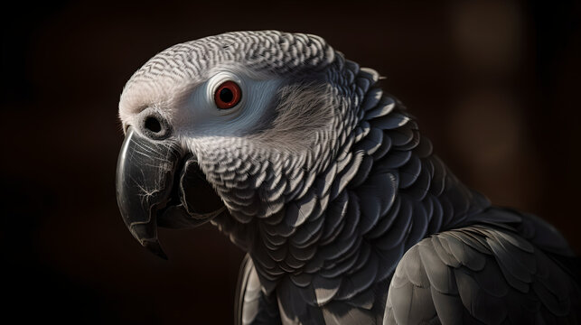 Colorful parot Generative AI