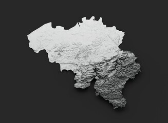 Illustration of a clay map on a black background