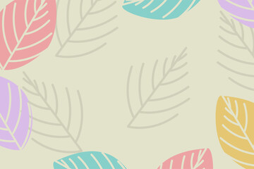 Fototapeta na wymiar Illustration vector graphic of colorful leaves. Good for background or template