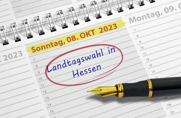 08. Oktober 2023, Landtagswahl, Hessen