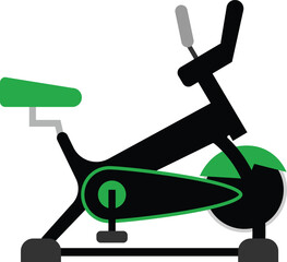 illustration of a exercise cycle equipment vector