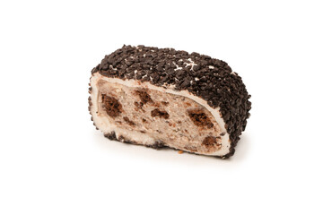 Sweet roll with chocolate and nuts, turkish sweets.
