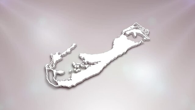 Bermuda Country 3D Map Intro Suitable for Patriotic Programs, Corporate Intros, Tourism, Presentations