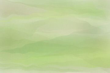 Subtle tones of green, intertwining wavy lines. Spring colours.