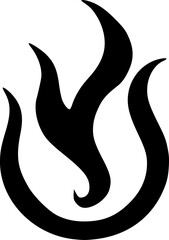 vector illustration of fire icon