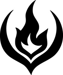 vector illustration of fire icon