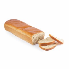Bread isolated in white background