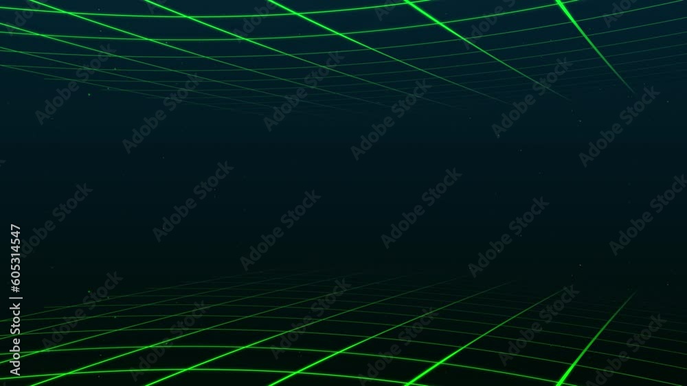 Poster abstract retro-synthwave grid loop animation background 3d render. looping grid motion design with p