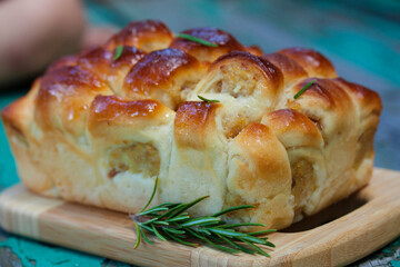 pies with meat baked