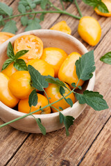 Fresh yellow tomatoes