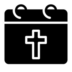 holy week glyph icon