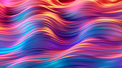 Obraz premium abstract background multi color wave shape. generative ai illustration 