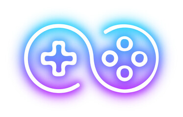 Obraz premium Set of Game neon