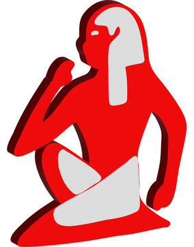 recommend clip art: 3D egyptian drawing Pharaoh