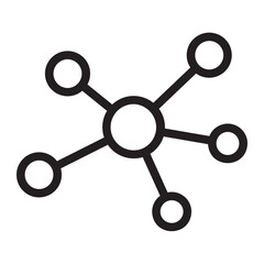atoms line icon