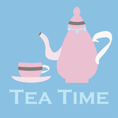 Vector tea time