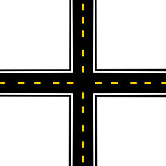 Route, black and white, map