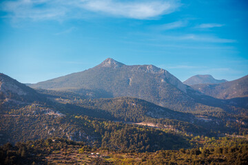 Beautiful Turkish mountains at sunset