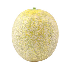 Yellow cantaloupe melon on transparent png