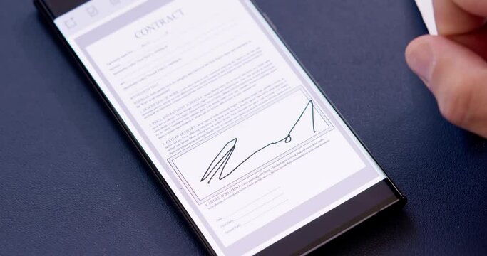 Digital Signature On Contract Document Online