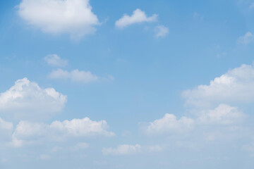 Blue sky with some white clouds