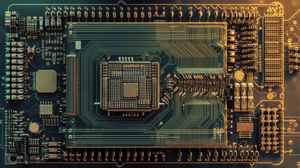 A, integrated circuits, semiconductors, chips, industrial technology, inside technology used everywhere in this world, Automated robotics, GPU, architecture