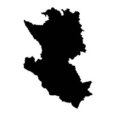 Zlatibor district map, administrative district of Serbia. Vector illustration.