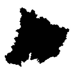 Pomoravlje district map, administrative district of Serbia. Vector illustration.