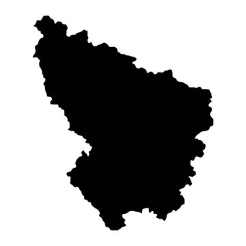 Sumadija District Map, Administrative District Of Serbia. Vector Illustration.