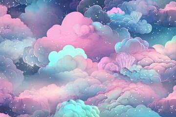 astral wallpaper with a dreamy and surreal view Generative Ai