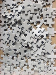 Puzzles pieces of cubism art