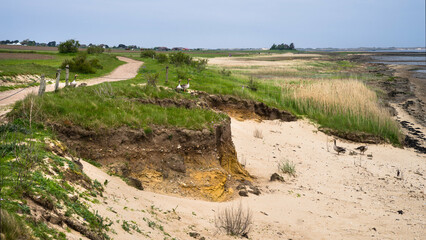 Amrum Insel Rückseite Erosion