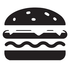 burger in black and white