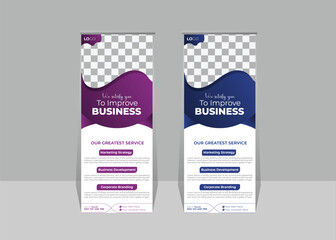 Luxury rollup banner template