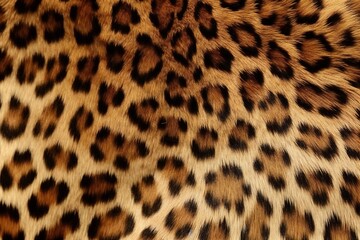 Fototapeta premium Leopard Fur Skin Background Texture Generative AI 