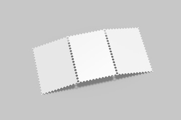Postage Stamp Blank Mockup